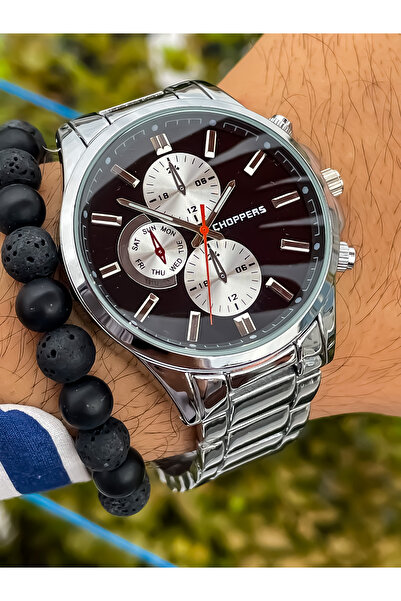 S.POLO New Season Black Color Metal Band Men Wristwatch with Wristband Gift Father's Day Gift