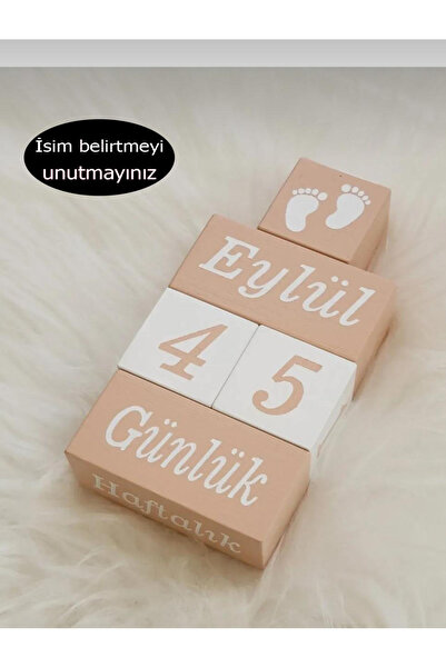 Yoyowoods Ahşap Anı Küpü Somon