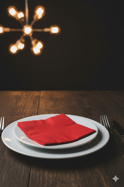 Deniz Party Store Χαρτοπετσέτα Κόκκινη 16 Τεμάχια