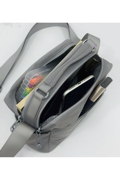 Sanmorris Kadın omuz ve el çantası Suya dayanıklı Krinkıl kumaş Askılı Kullan...