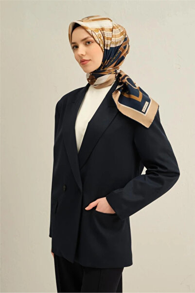 Armine KLASİK DESENLİ SAF İPEK SURA EŞARP 9315D 02