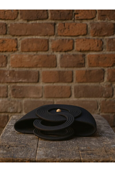 Nevvera Home El Yapımı Örgü Tasarım Kadın Çantası – Siyah