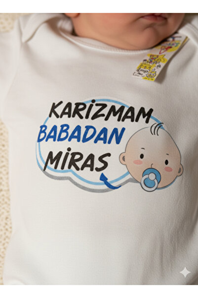 Selvira Newborn Baby Boy 100% Cotton Bodysuit – My Charisma Inherited from Da...