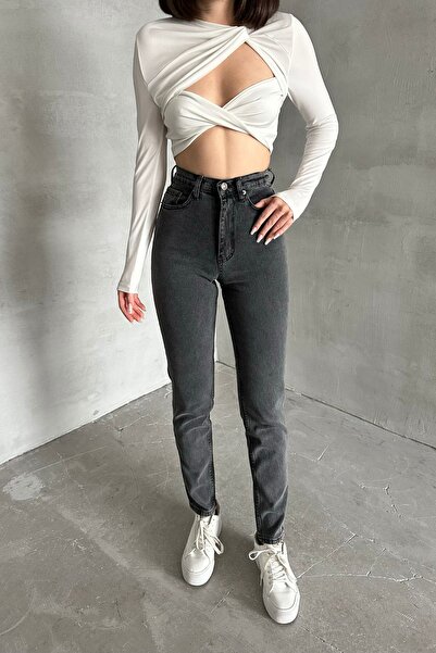 XRAY JEANS Pantaloni de damă Mom cu talie înaltă, cu picioare înguste, din de...