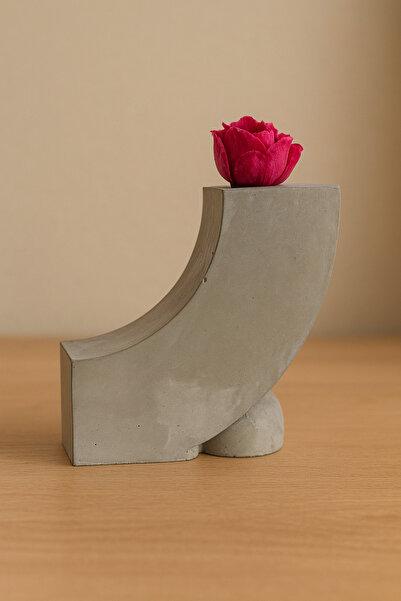 KARRA 9.5 cm Concrete Minimalist Vase Candle Holder