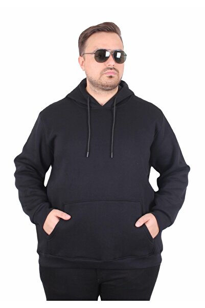 Starbattal Чоловічий базовий светр з капюшоном великого розміру 11700-45