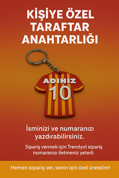 ACAR CRAFT Kişiselleştirilebilir Taraftar Anahtarlık