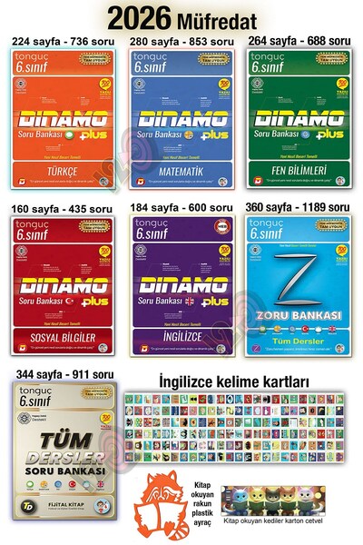 Tonguç Yayınları 6. Sınıf Şampiyon Paketi Seti 2026 Tüm Dersler