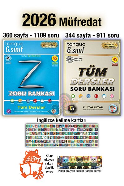 Tonguç Yayınları 6. Sınıf Tüm Dersler Zoru Soru Bankası 2026