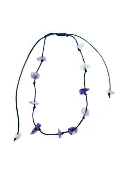 Wild Bracelets Anklet with semi-precious stones, amethyst