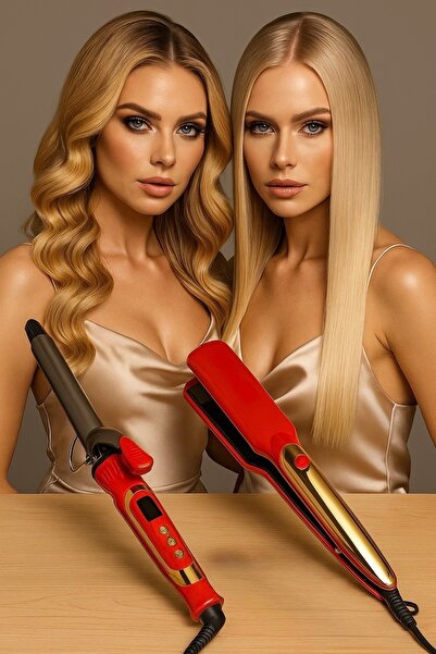 VOLEMİ V-0095 2 in 1 Ceramic Coating Ionic Hair Straightener and Hair Styling...