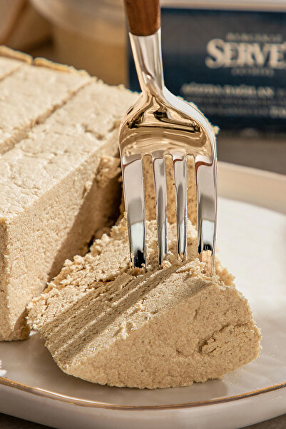 BERCEKIZ SERVET ŞEKERLEME Rafine Şeker Ilavesiz - Sade Taze Tahin Helvası 400 gr