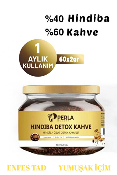 PERLA BEAUTY Hindiba Kahve ,karahindiba Özlü Detox Kahve Içimi Kolay Diyet Ka...