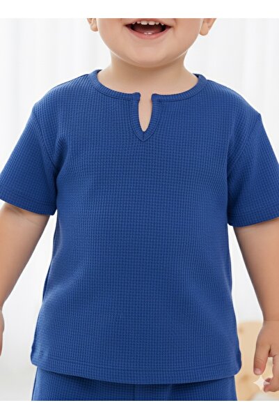 BAHNUR UNiSEX ERKEK KIZ BEBEK ÇOCUK WAFFLE ALT ÜST TAKIM