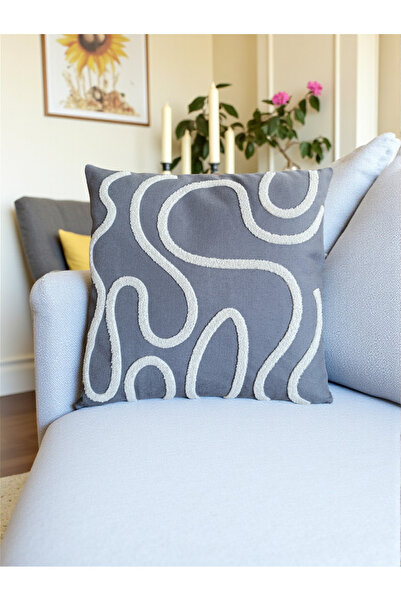 nunuteks evinizi renklendirin Bohemian Style Punch Embroidered Throw Pillow C...