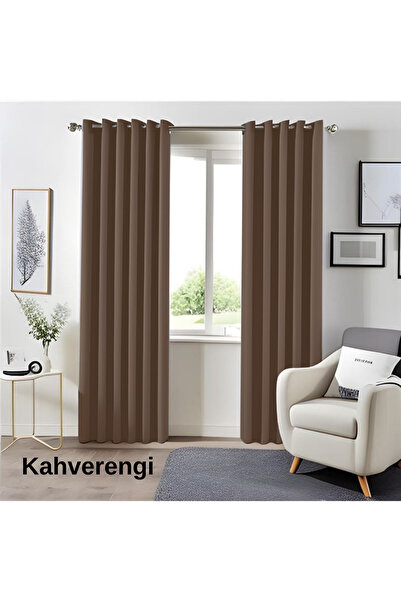 MebelPort Curtain Blackkout Fountain Stitching Shape Single Wing