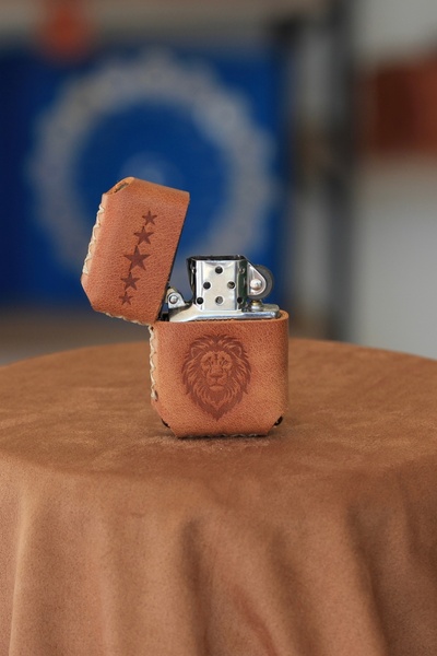 RETROTR El Yapımı Hakiki Deri Çakmak İsme Özel