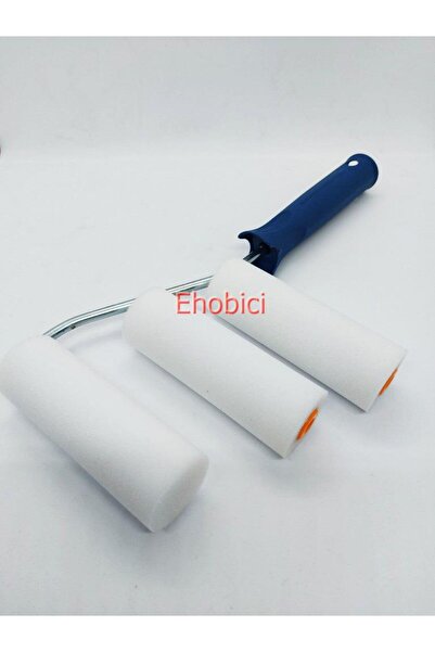 Cenova Art Sünger Rulo Fırça 10CM Mavi +2 Yedek Sünger