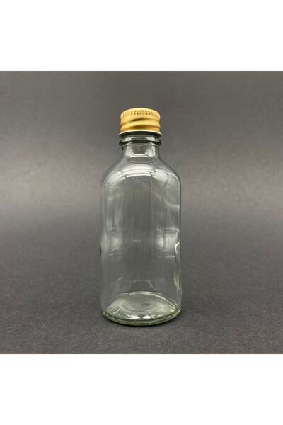 junibeliw 6 pieces 50 ml ginger shot bottle glass bottle with gold cap cologne fragrance ornament small glass bottle 6x50ml