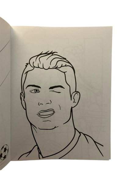 Pembe Yayınevi Erkek Çocuk Boyama Kitabı - Ronaldo Futbolcu Boyama Kitabı