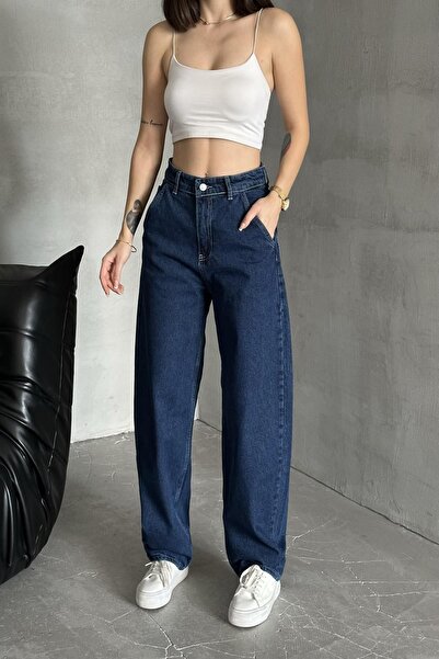 XRAY JEANS Pantaloni largi de damă, largi, cu picioare largi, blugi bleumarin