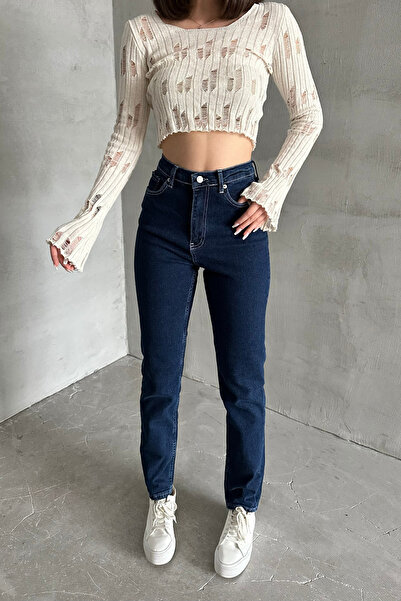 XRAY JEANS Pantaloni de damă cu talie înaltă, cu picioare înguste, Mom Laci