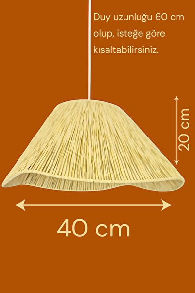 Bubihome Ariana Dekoratif Aydınlatma , Rustik İskandinav Avize Krem