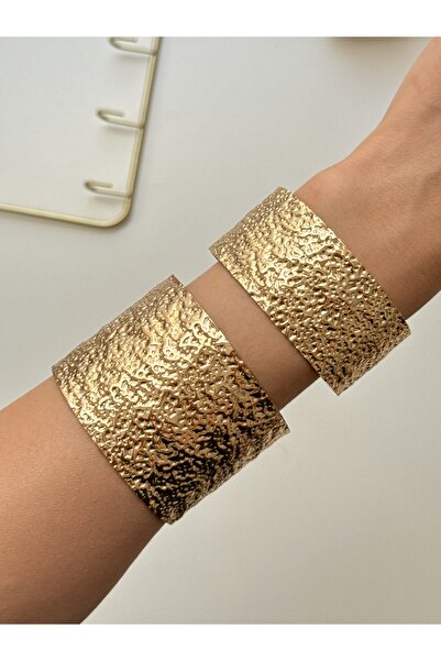 YOUES JEWELRY Kalın Kelepçe Bilezik Ayarlanabilir Unisex