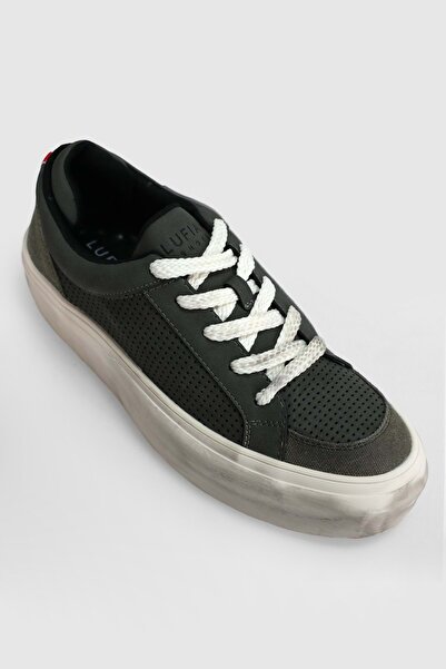 Lufian 111230259 Allan Sneaker Ανδρικά Δερμάτινα Παπούτσια KHAKI