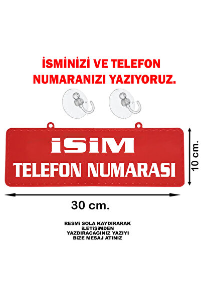 pozantiaksesuardunyasi Kişiye Özel Pleksi Isim Telefon No Tabelası (İSTEDİĞİN...