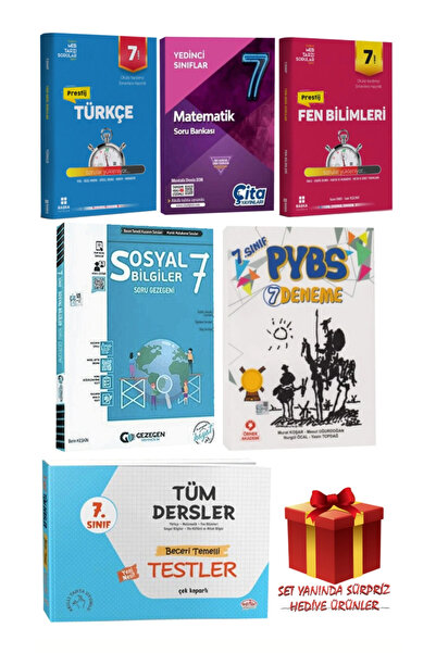Başka Yayıncılık 7. Sınıf Seti: Türkçe+Matematik+Fen Bilimleri+Sosyal Bilimler Soru Bankası+Yaprak Test+Testler