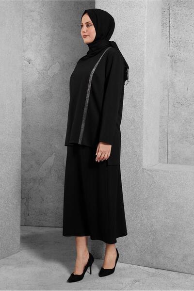 Alvina SET DE FUSTA DUBLA DETALIAT CU DENTELA SILVERY 20186