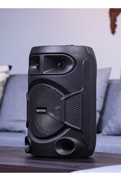 KRYPTON Bluetooth Speaker with Wireless Mic, USB/FM, RGB Lights, 20000W PMPO, 6H Playtime