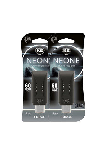 K2 Pachet 2 x Odorizant auto grila ventilatie Puf-Puf Neone Raw Force