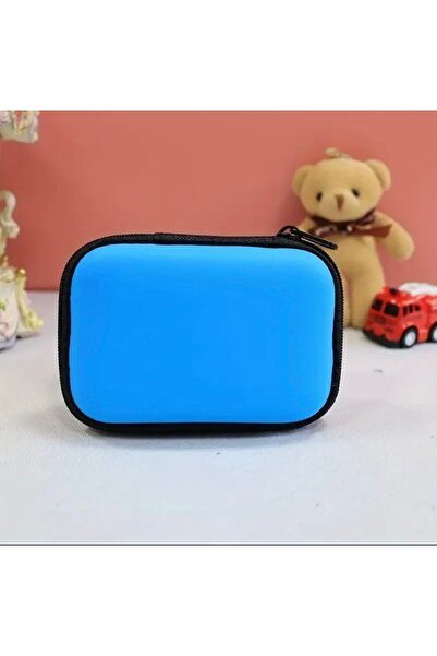 NorthAK Mavi Şarj Aleti Çantası Kulaklık Çantası - Organizer El Çantası