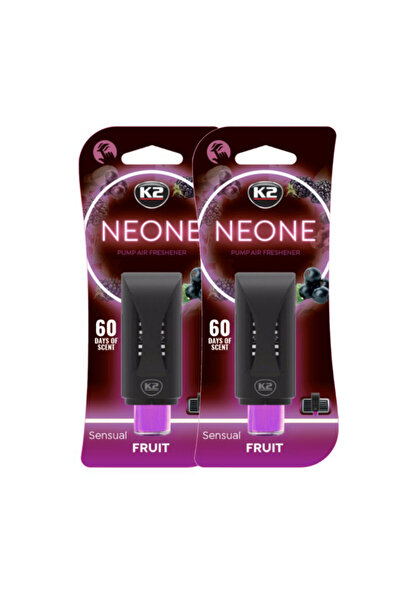 K2 Pachet 2 x Odorizant auto grila ventilatie Puf-Puf Neone Sensual Fruit