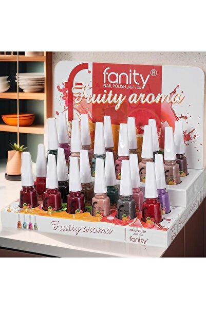 fanity علبة مناكير طلاء أظافر (24 لونًا لامعًا) من