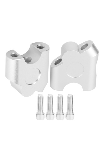 Choice مقبض دراجة نارية عالمي مطلي بالكهرباء مقاس 22 مم، مشبك تثبيت خلفي، محول تثبيت المقبض