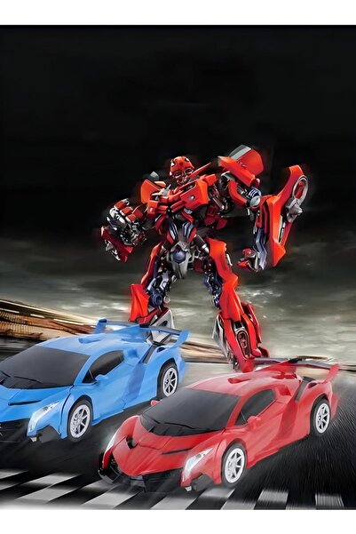 Generic Boy Transformer Car Toy, Remote Controlled Transfiguration Car Electric Rc Racing Toy