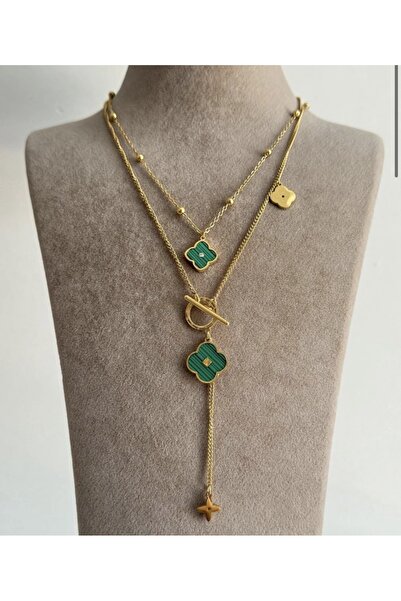 Duo İkili Çelik Kolye