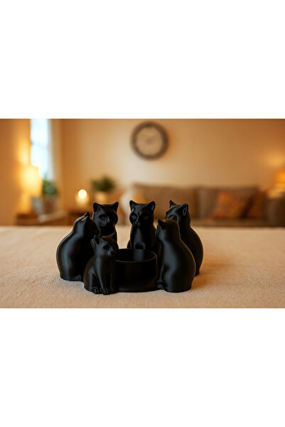 ersu store Dekoratif Hediyelik Ritüel Dinginlik Yoga Mumluk Tealight Biblo Ev...