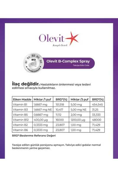 OLEVİT B Complex Sprey
