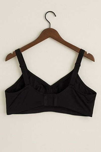 enmodaiçgiyim Бюстгальтер великого розміру D без кісточок, без банел, з малюнком, що підтягує – чорний