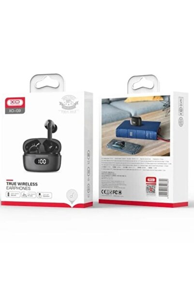 Xo Căști wireless cu Bluetooth 5.1, autonomie în standby de 180 de ore, 380 mAh, microfon dual, semnal sonor
