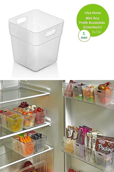 Lilya Home 4 Adet Buzdolabı Kapak Içi Düzenleyici Organizer 4'lı Buzdolabı Içi Düzenleyici Ve Banyo Organizeri