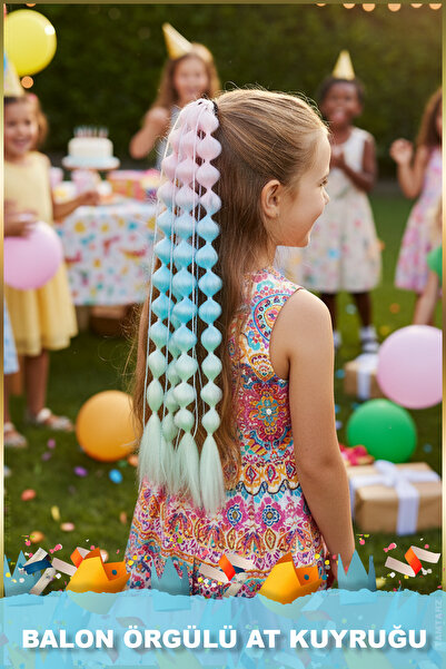 TAM TARZ Coada de cal elastică împletită cu baloane - ACM08