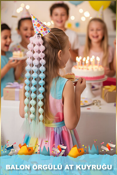 TAM TARZ Coada de cal elastică împletită cu baloane - ACM08