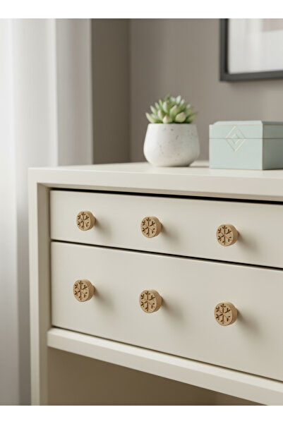 Bay Kulp ahşap kulp kar tanesi şekilli lüks country mobilya kulpu mobilya kulpu