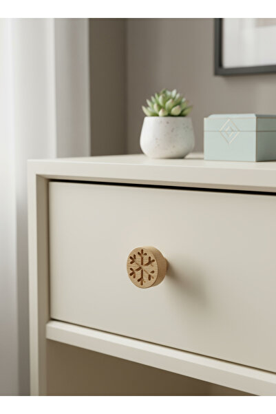 Bay Kulp ahşap kulp kar tanesi şekilli lüks country mobilya kulpu mobilya kulpu