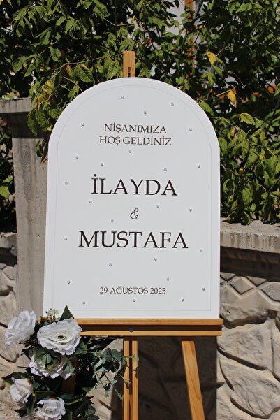 ŞEYMALAZER İncili Nişan Düğün Karşılama Panosu